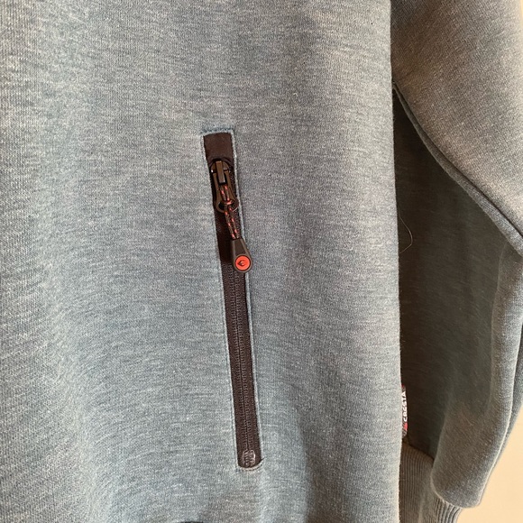 Cresta Iconic Hooded Hooded Sweatshirt in Size Medium Color OIL GREEN - Picture 8 of 9